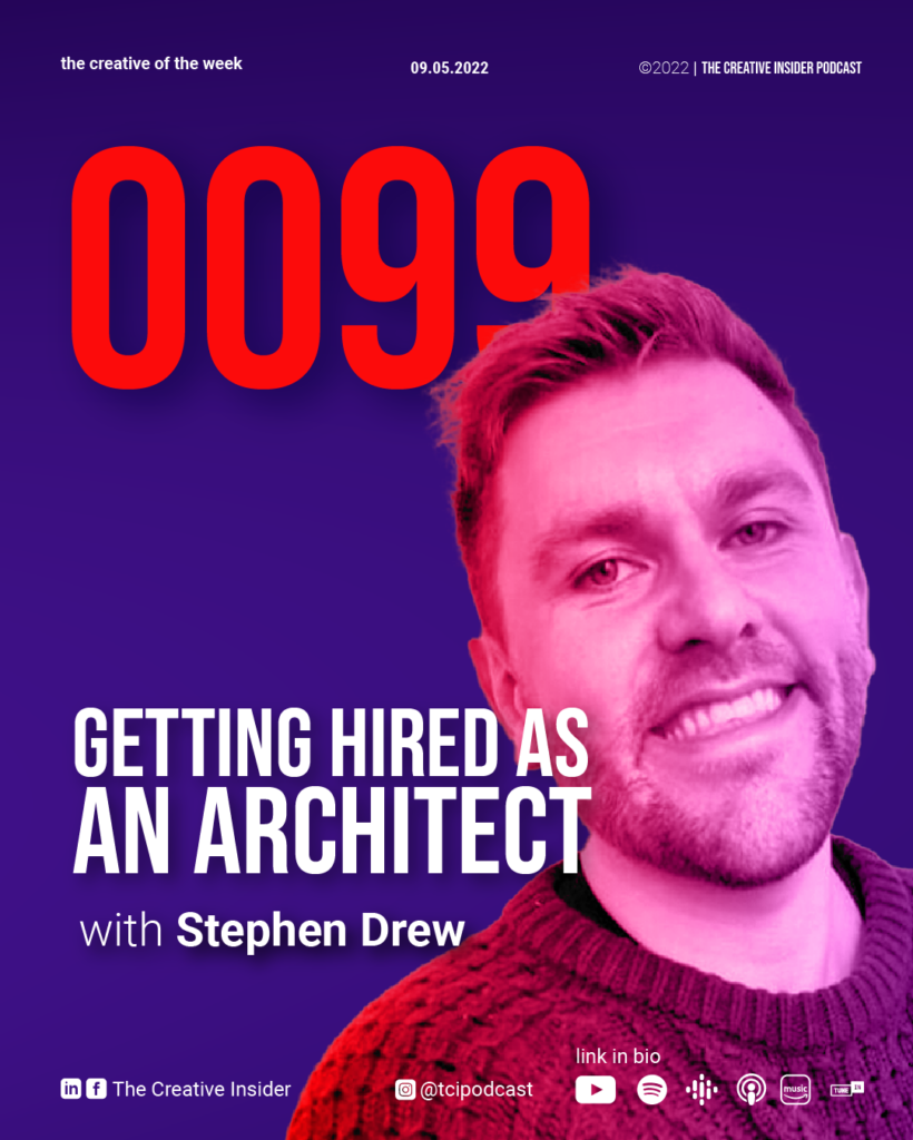 Getting hired as an architect with Stephen Drew